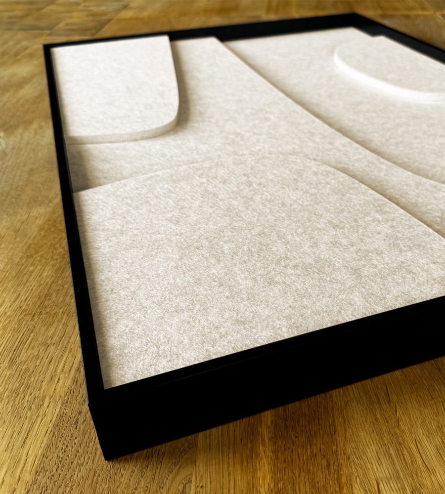 Felt Art, delivered with a FREE premium frame